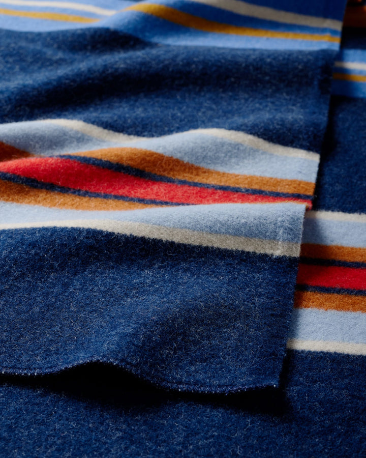 Pendleton Bridger Stripe Throw in Blue