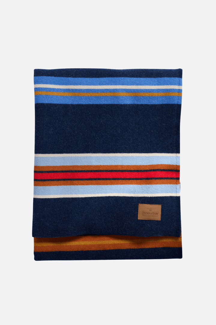Pendleton Bridger Stripe Throw in Blue