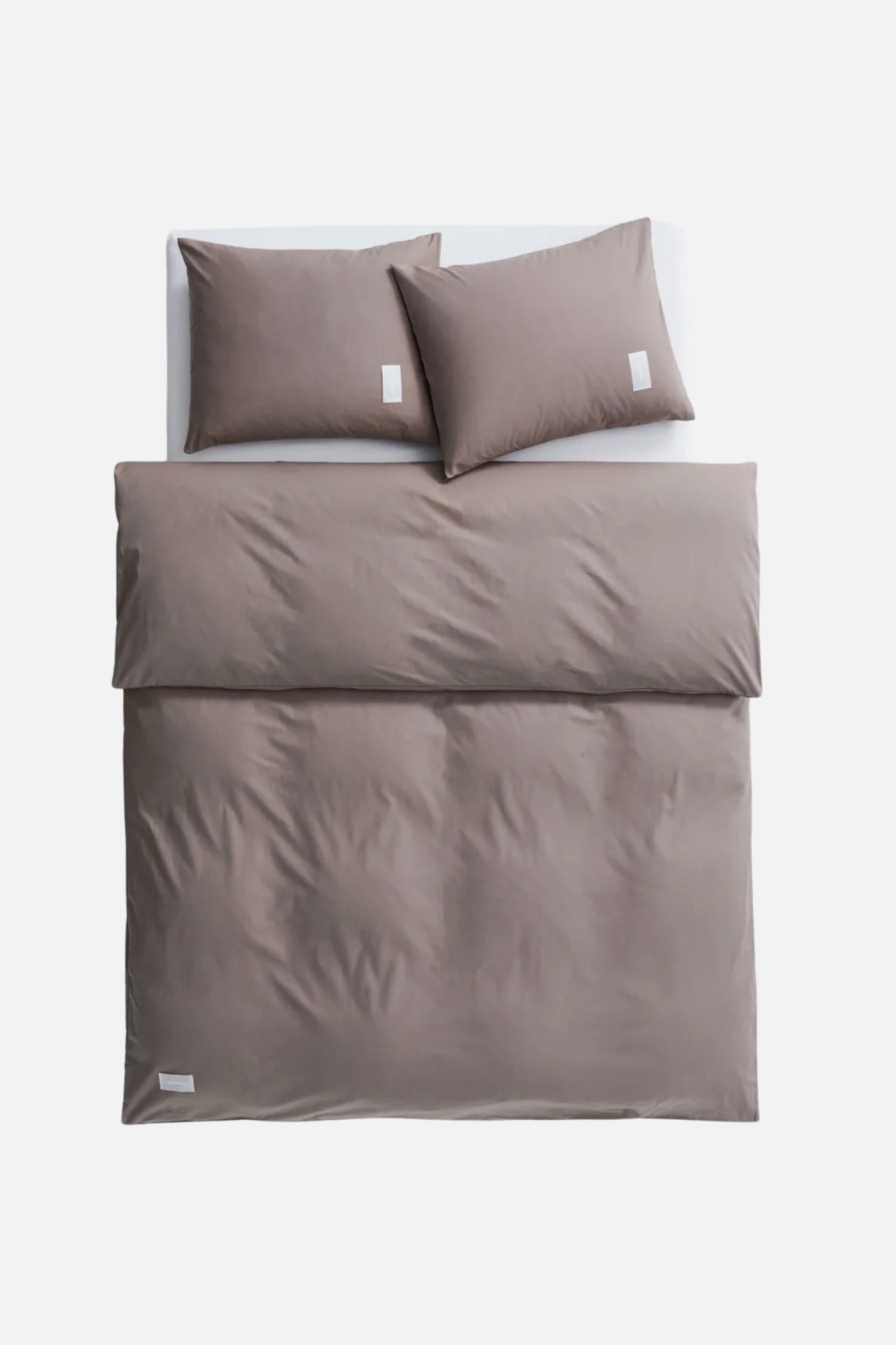 Pure Poplin Duvet Cover Mud