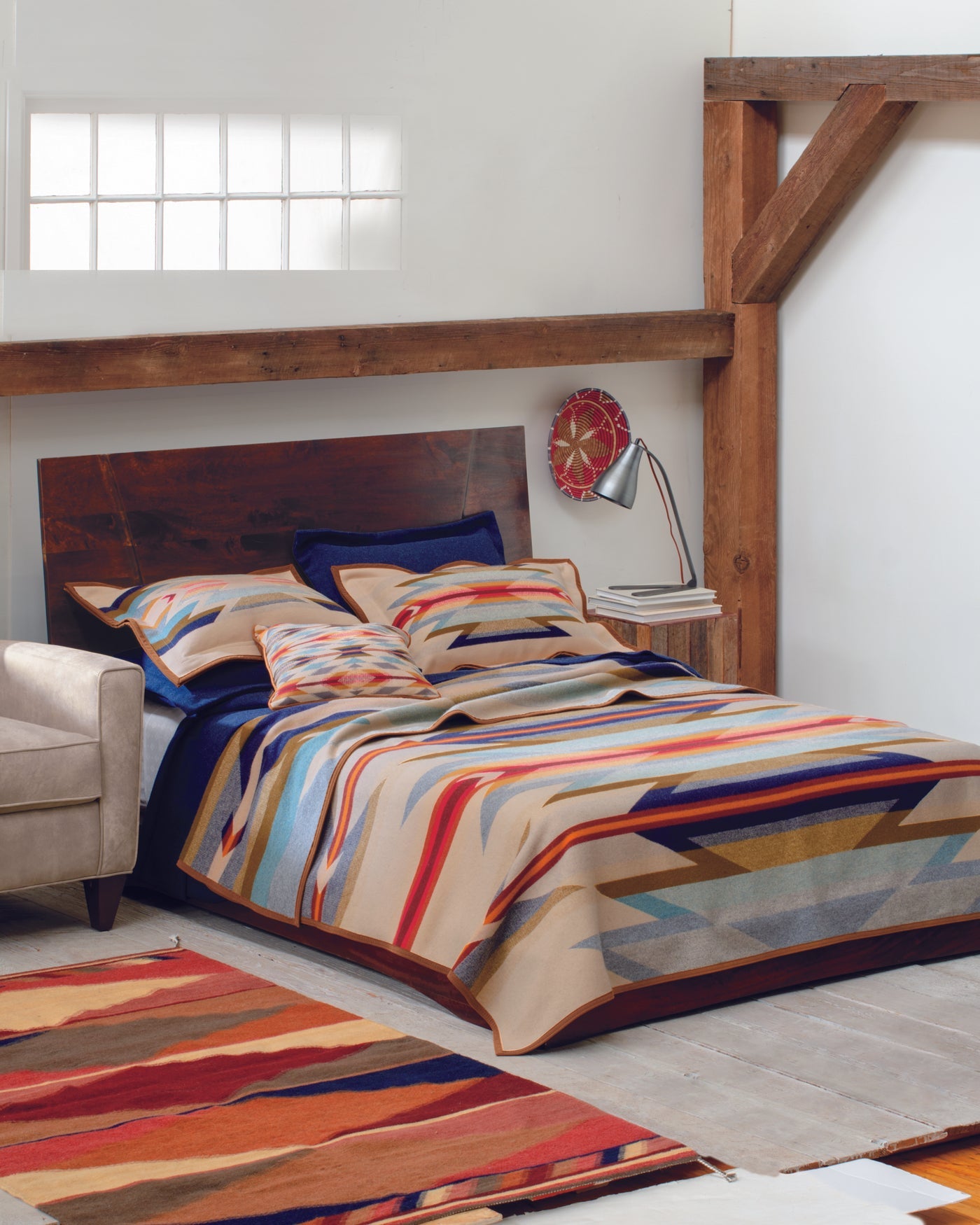 Pendleton Wyeth Trail Blanket on Bed