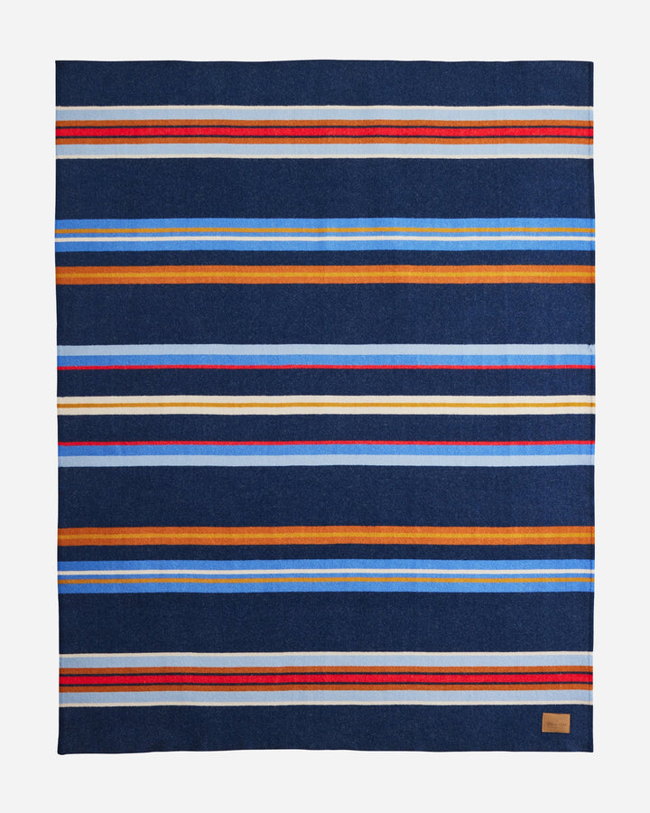 Pendleton Bridger Stripe Throw in Blue
