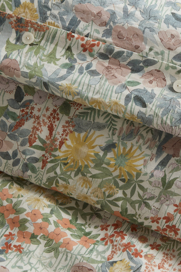 Liberty London Faria Meadow linen duvet