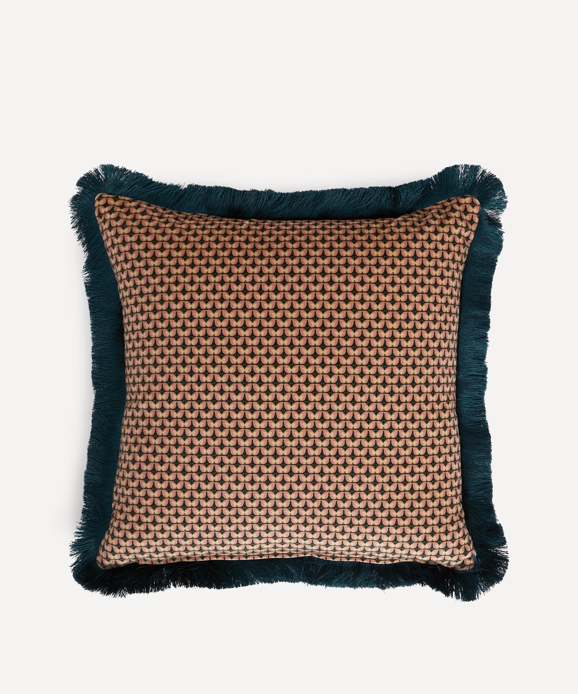 Pewter Poppy Velvet Cushion cushion Liberty London