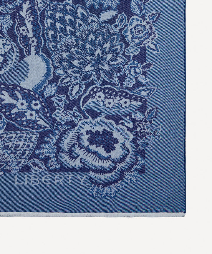 Patricia Throw Navy Throw Liberty London