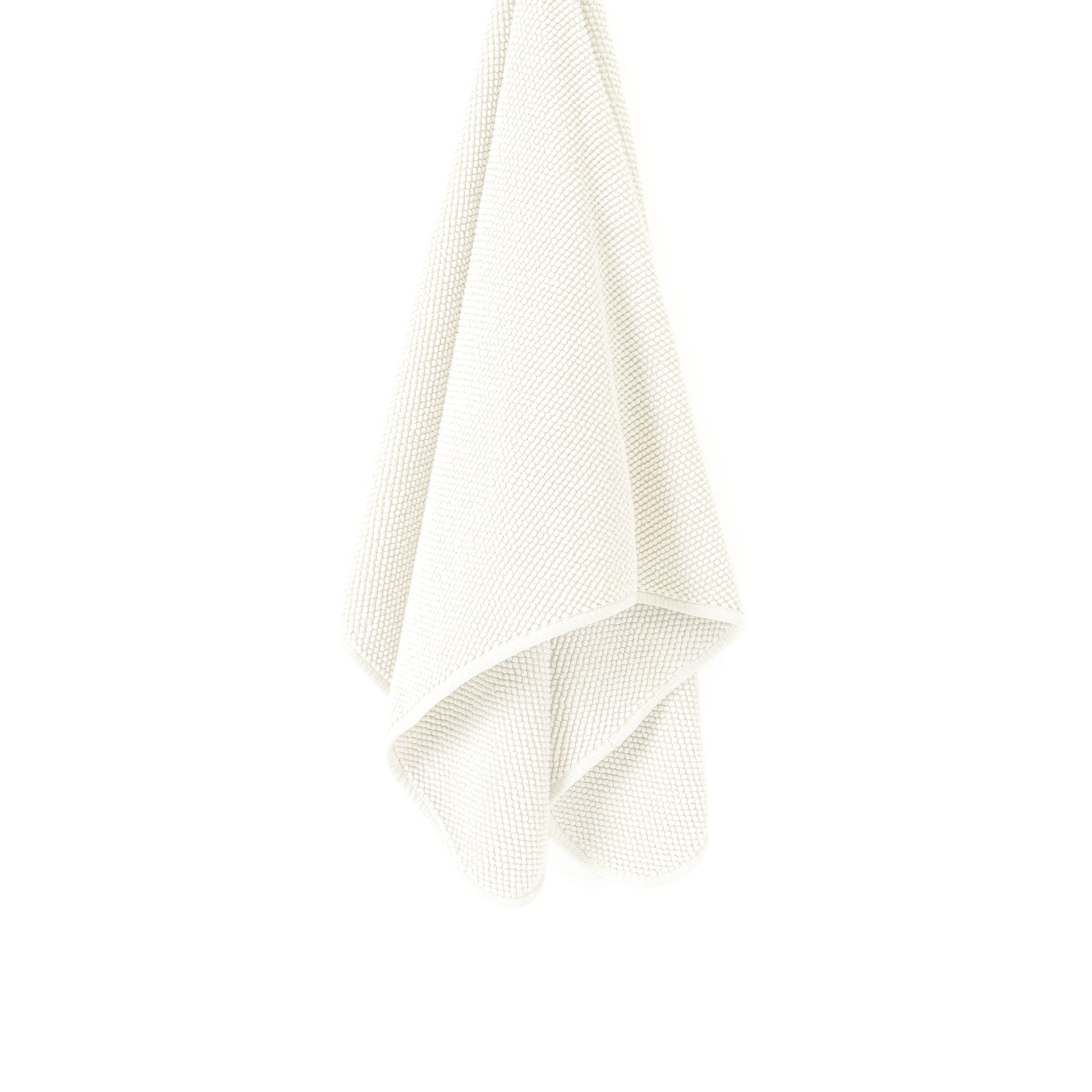 Graccioza Pearls White textured towel on a white background