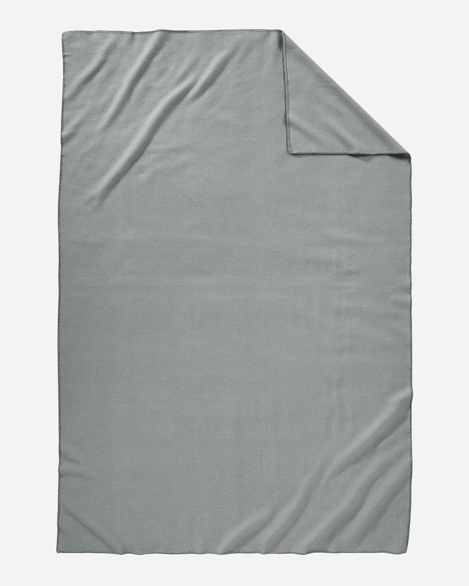 Eco-Wise Wool Solid Blanket Grey