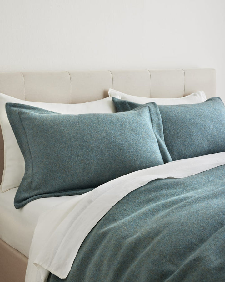 Eco-Wise Wool Solid Blanket Shale Blue Throw Pendleton