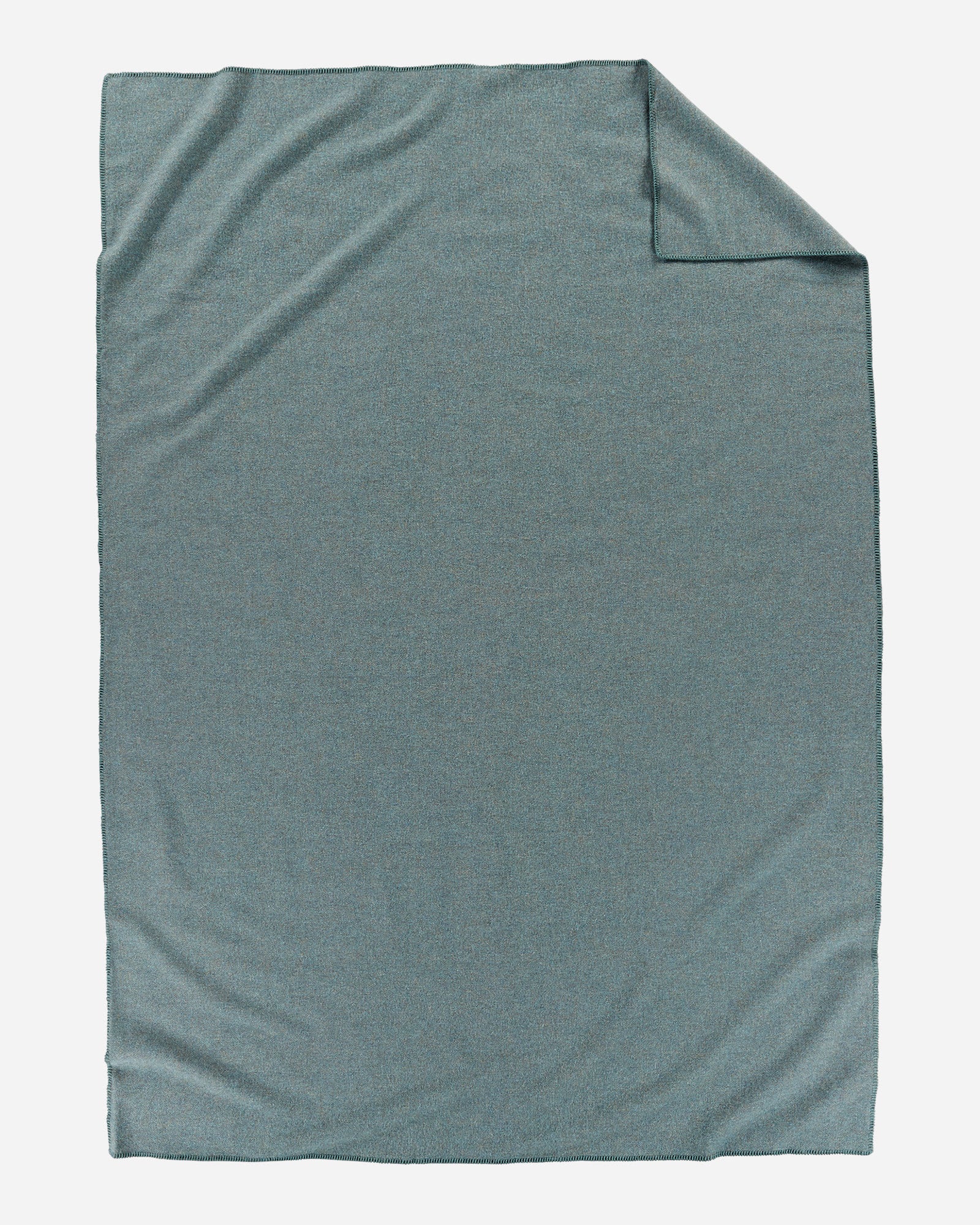 Eco-Wise Wool Solid Blanket Shale Blue