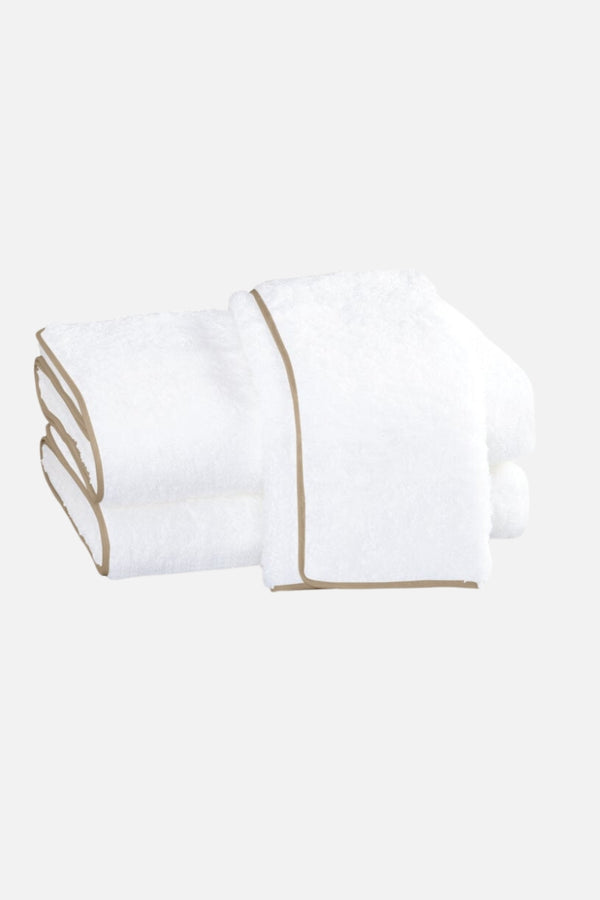 Cairo Towel Collection White/Linen Towel Matouk