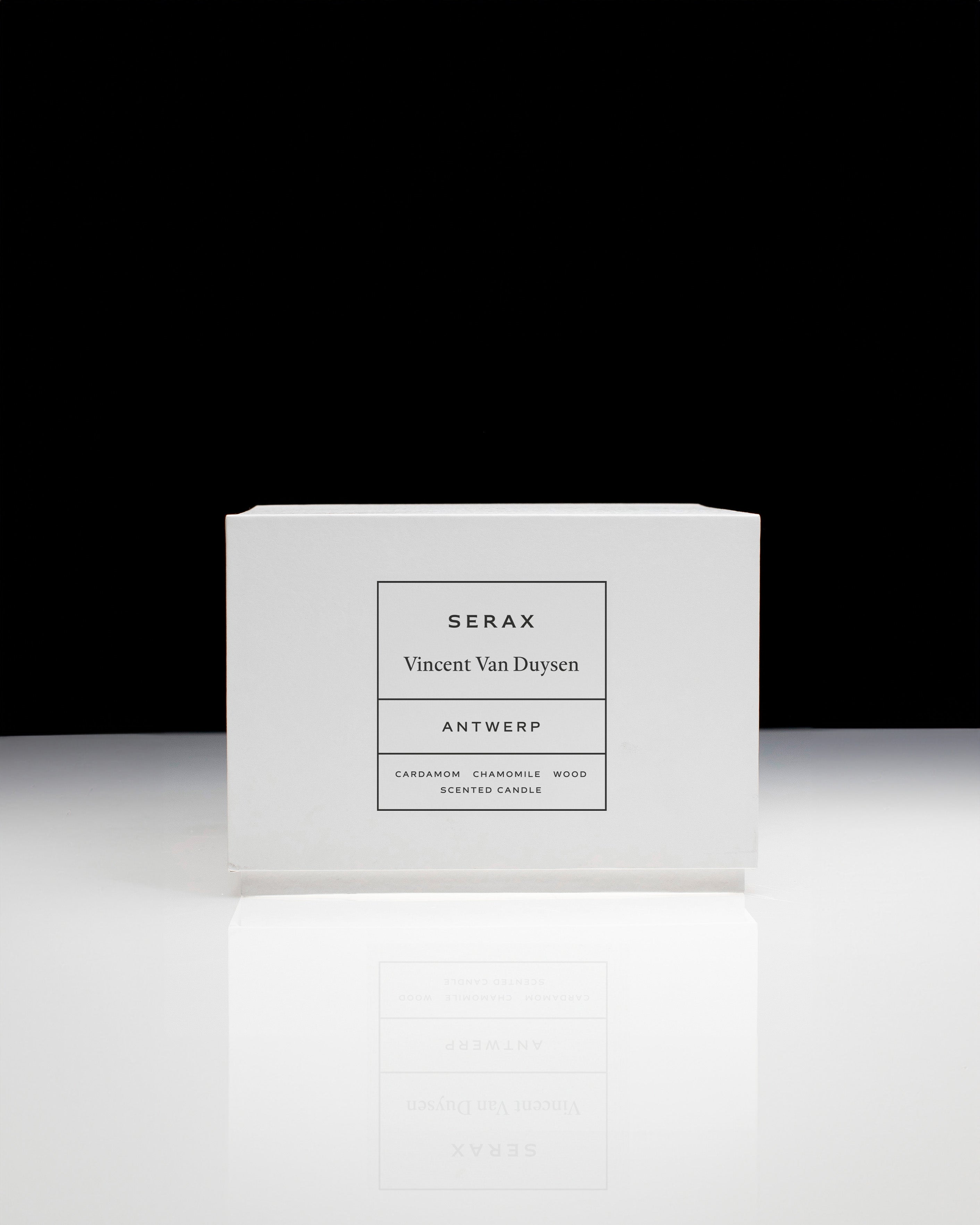 White box with 'Serax' branding on a black background