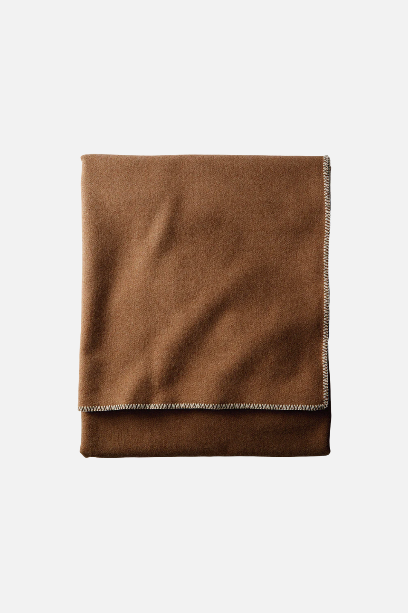 Eco-Wise Wool Solid Blanket Camel