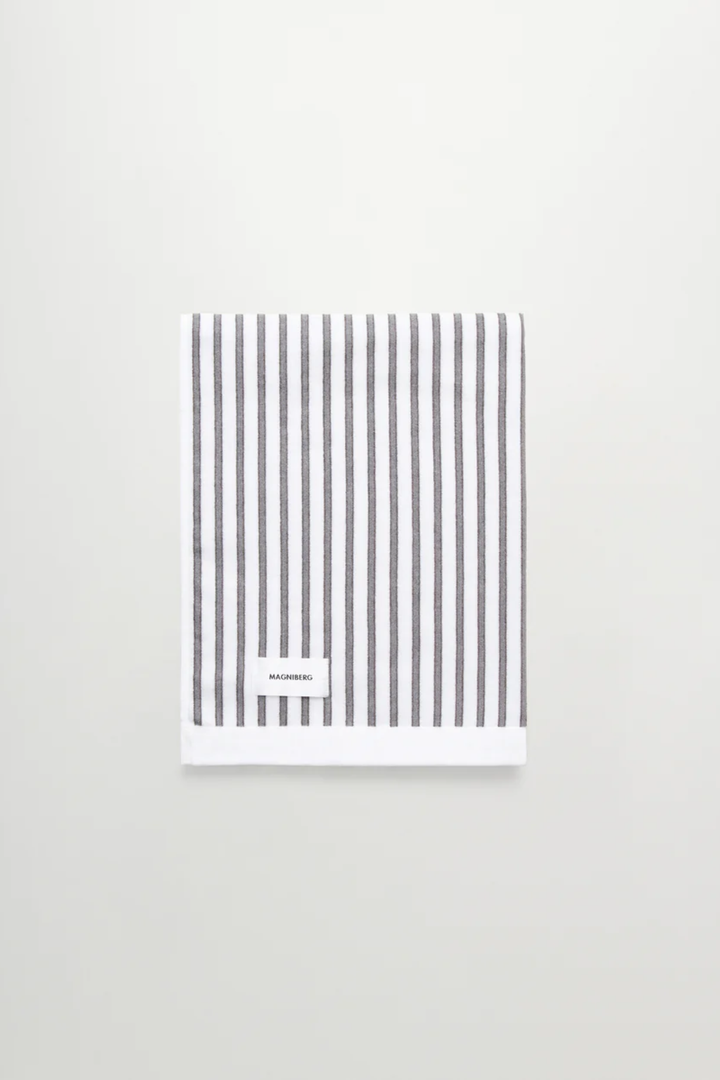 Wall St Towel Series Stripe Grey Towel Series Magniberg