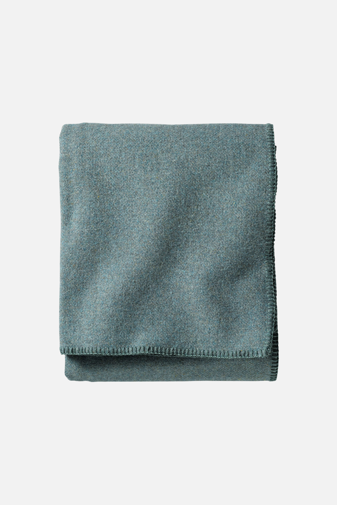 Eco-Wise Wool Solid Blanket Shale Blue