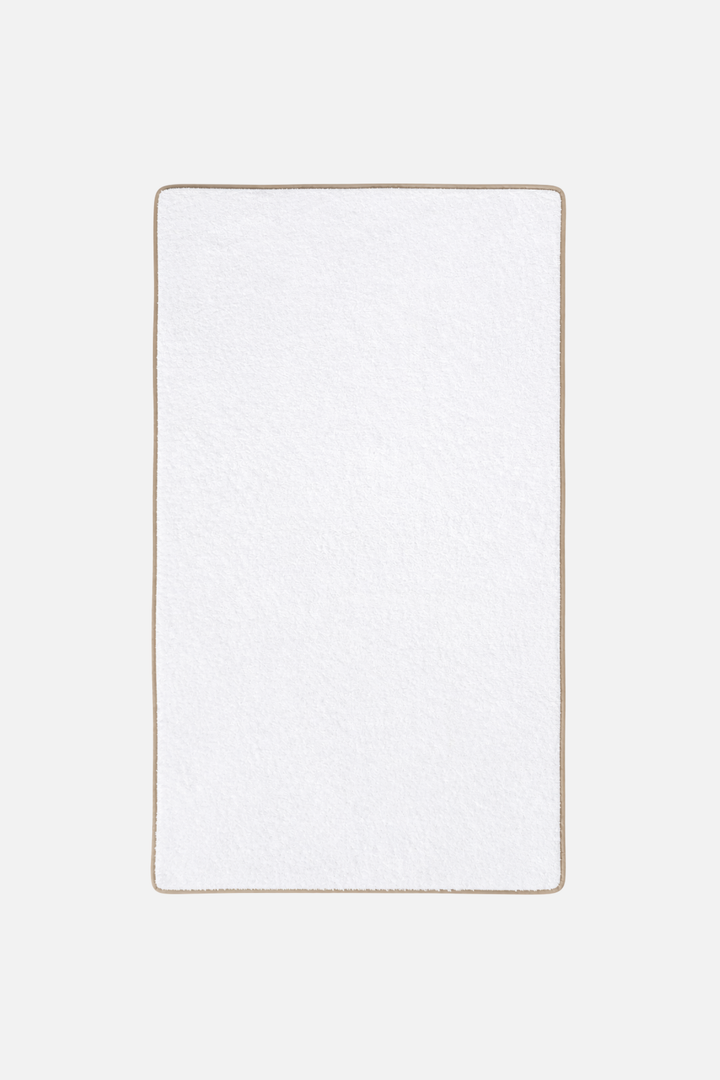 Cairo | Plush Cotton Luxury Bath Series, White/Linen Towel Matouk