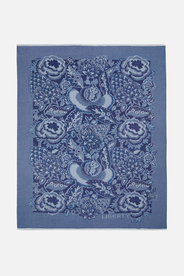 Patricia Throw Navy Pre-Order Throw Liberty London