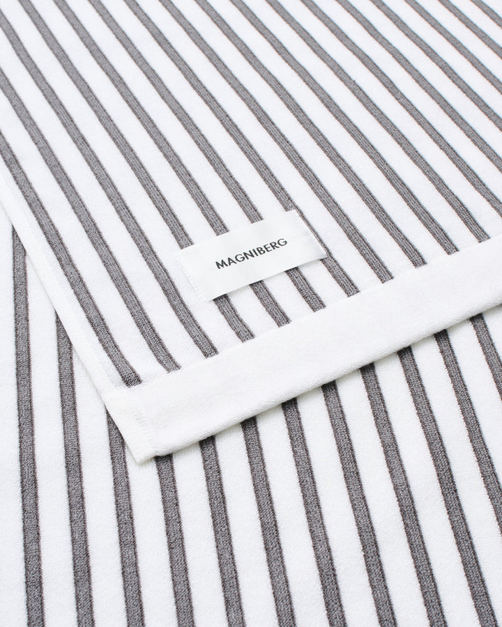Wall St Towel Series Stripe Grey Towel Series Magniberg