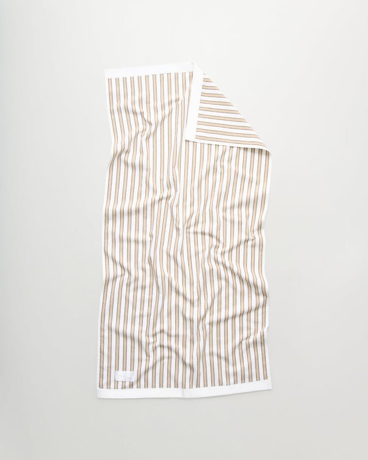Wall St Towel Series Stripe Light Beige Towel Series Magniberg
