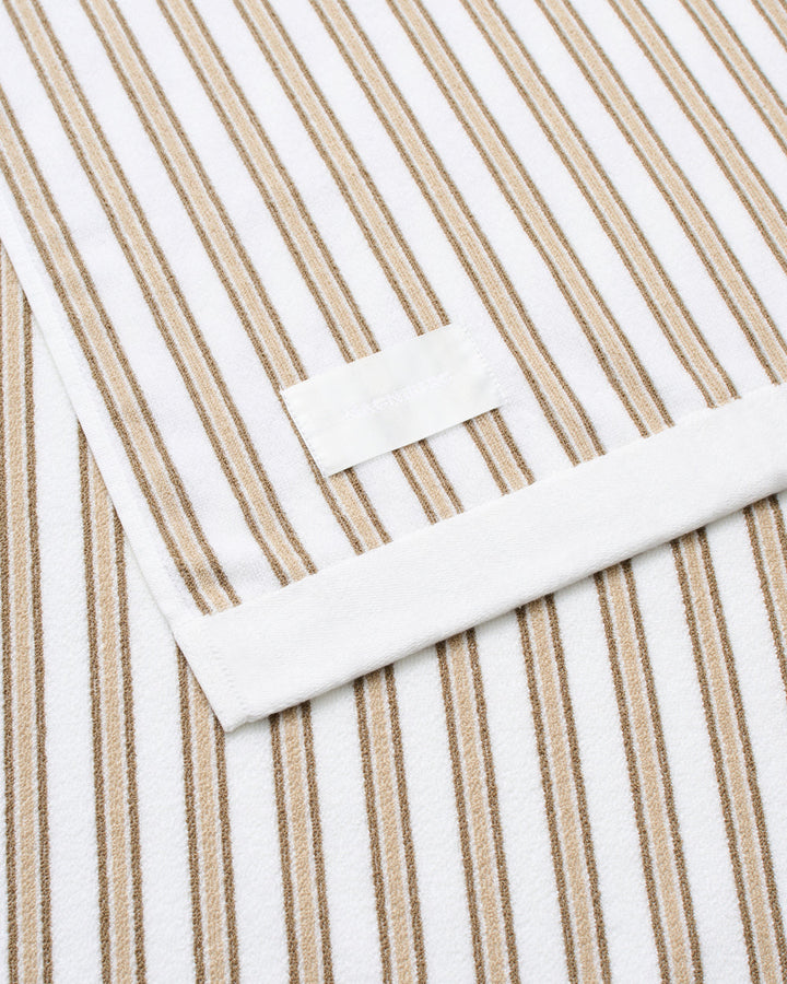 Wall St Towel Series Stripe Light Beige Towel Series Magniberg