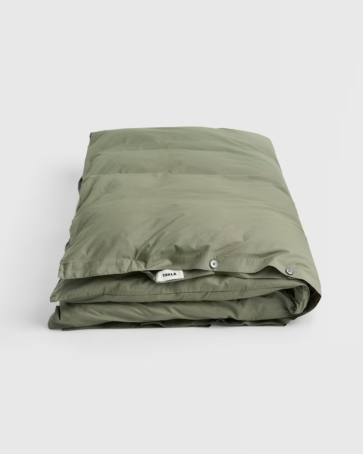 Percale Bedding Collection Olive Green Tekla