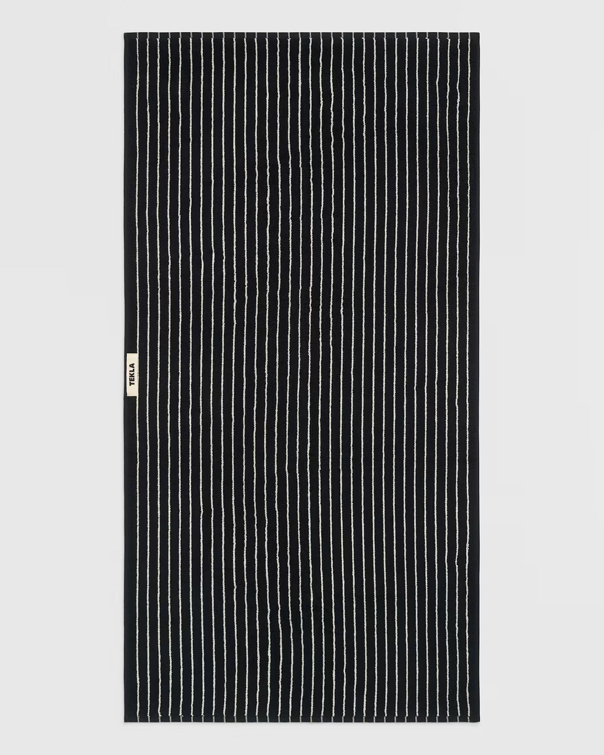 Striped Towel Collection Black Stripes Tekla