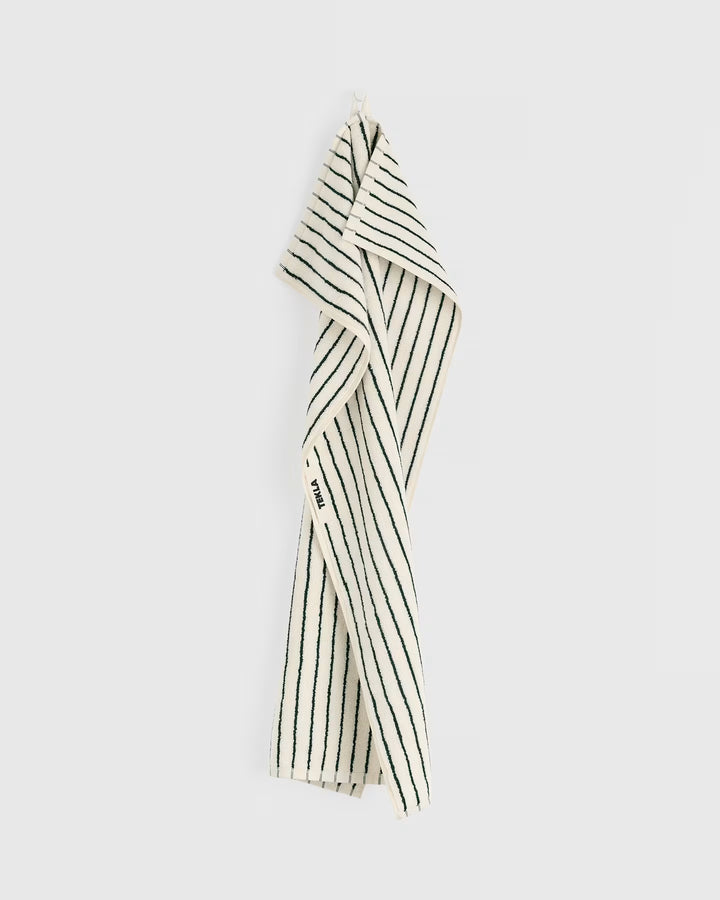 Striped Towel Collection Racing Green Tekla