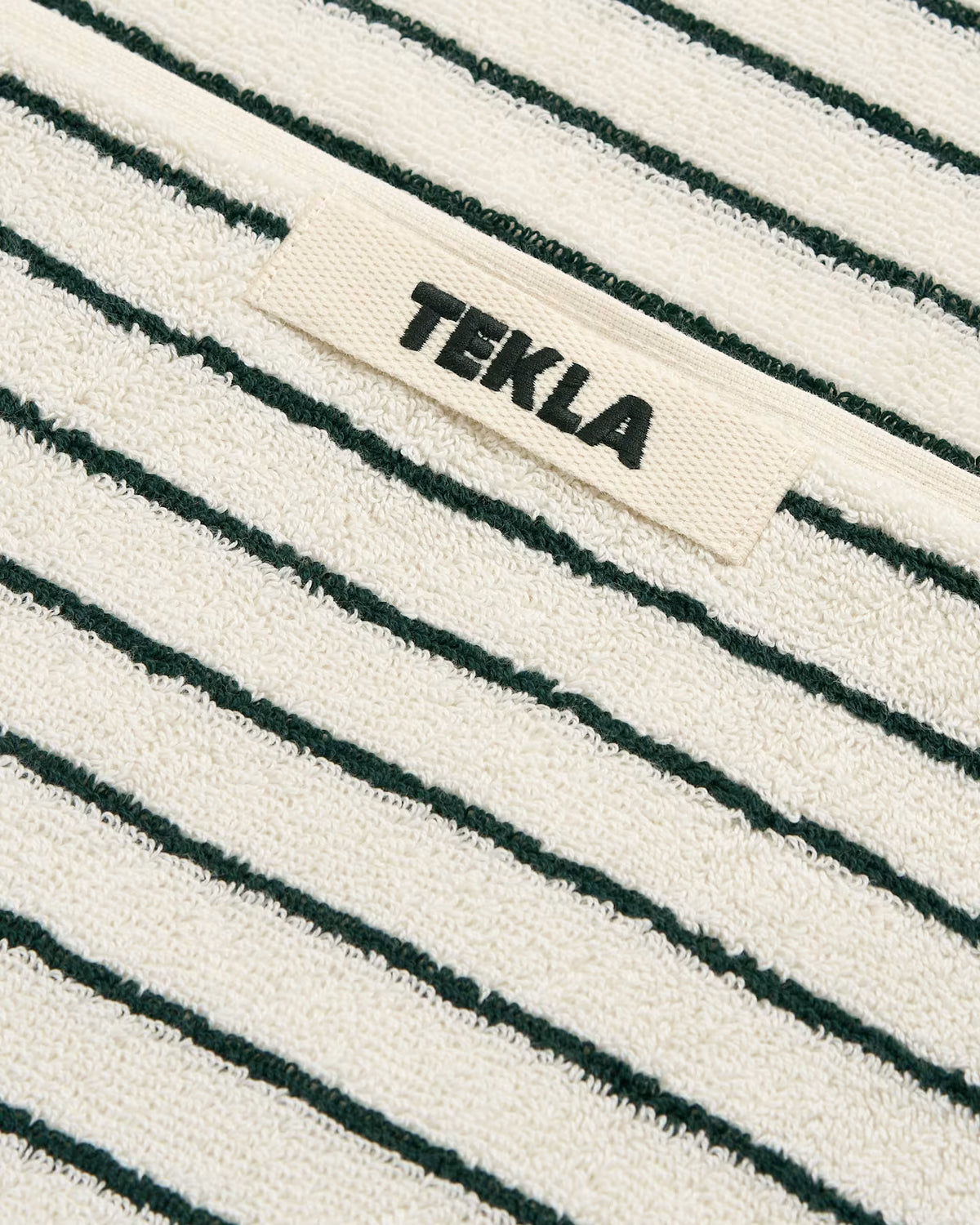 Striped Towel Collection Racing Green Tekla