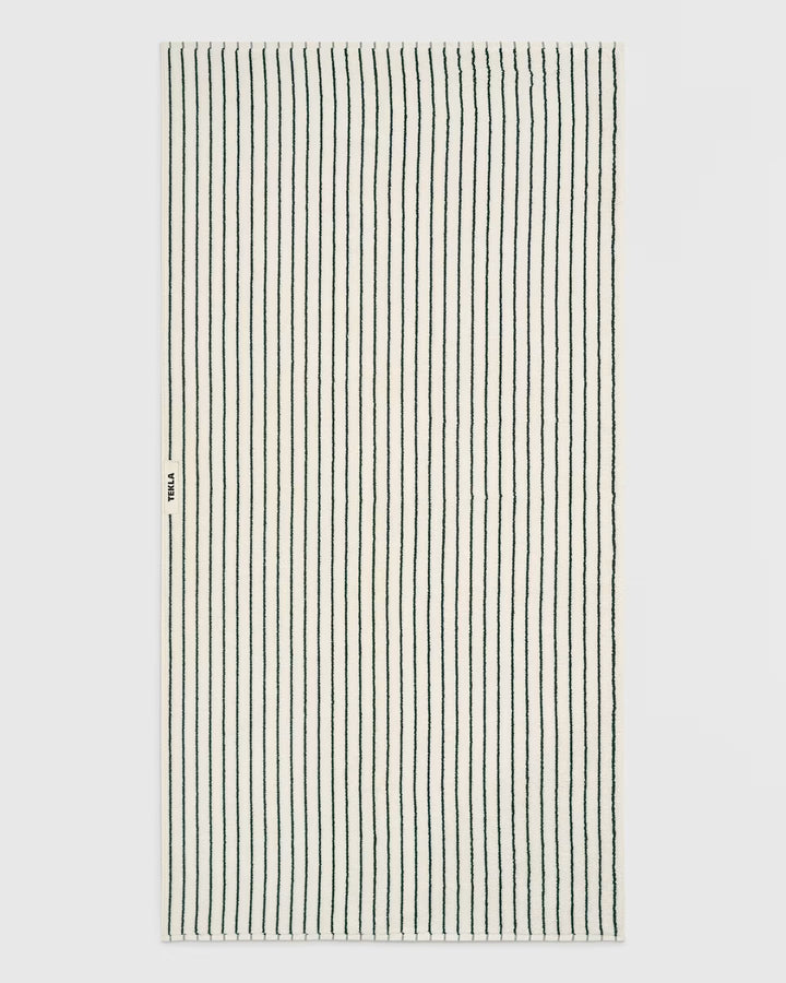 Striped Towel Collection Racing Green Tekla