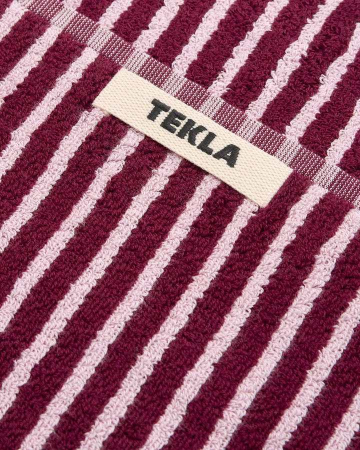Striped Towel Collection Rose & Red Tekla