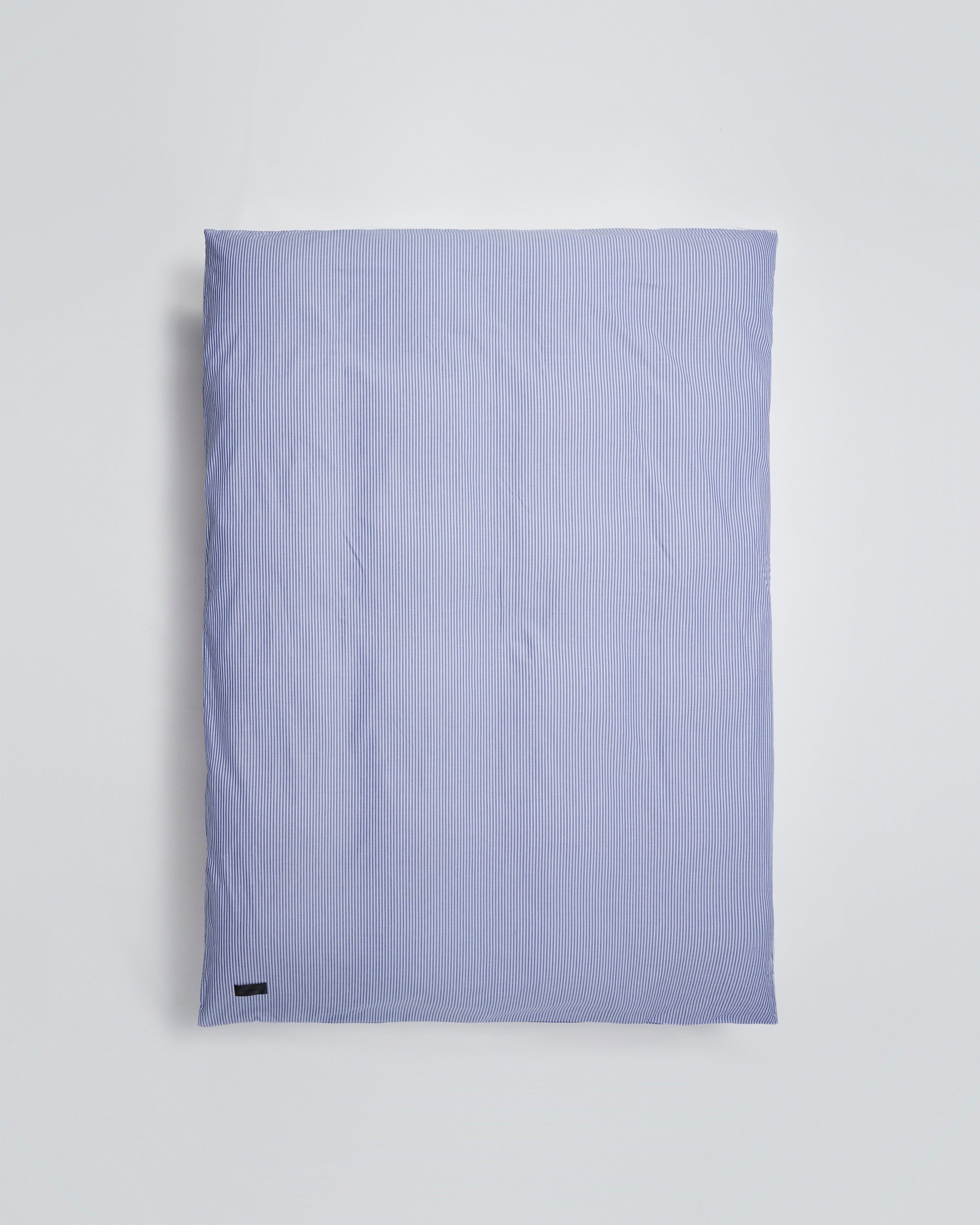 Wall Street Oxford Stripe Dark Blue Duvet Cover Magniberg
