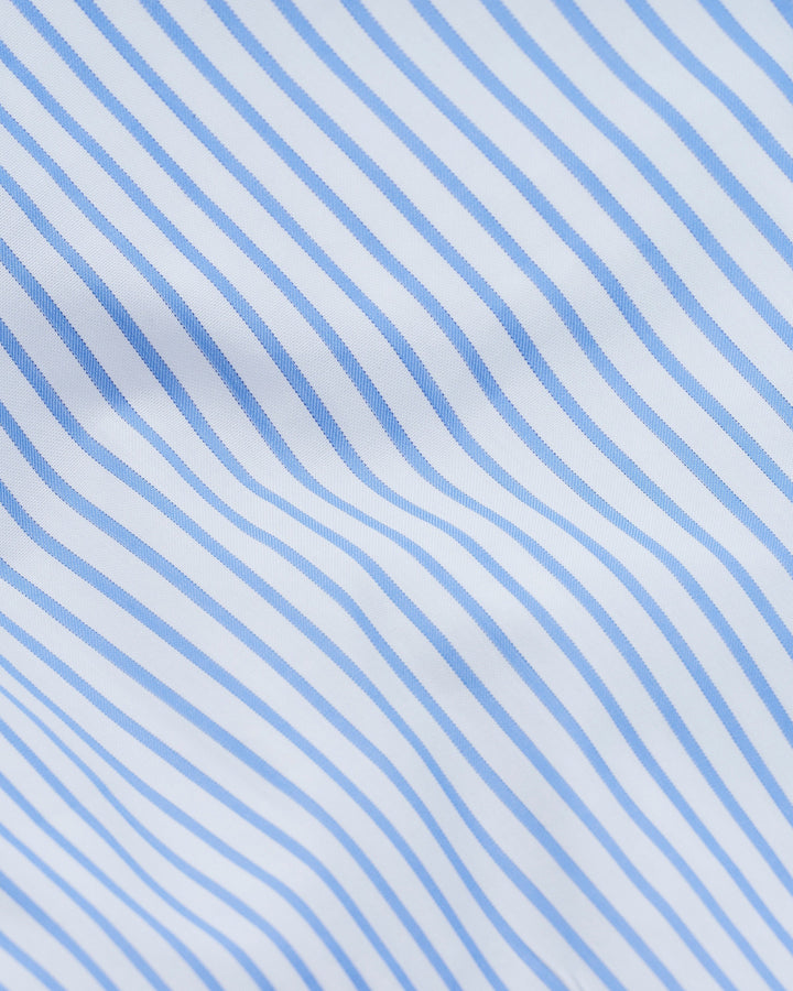 Wall Street Oxford Stripe White Duvet Cover Magniberg