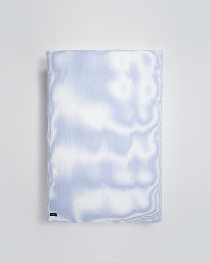 Wall Street Oxford Stripe White Duvet Cover Magniberg
